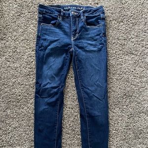 American Eagle jeggings, dark blue, size 6